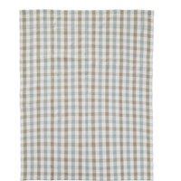 Orsina Pink & Poppy Striped Tablecloth, 100% Cotton Dining Table Cover, Highly Absorbent Cotton Tablecloth