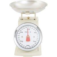 Orsina Retro 3kg Pastel Blue Retro Kitchen Scale, Premium Kitchen Scale, Iron Steel Constructed Baking Scale in Cream