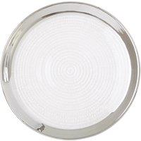 Orsina Ida 21cm Embossed Coupe Side Plate in Clear