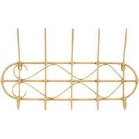 Orsina Effortlessly Organized Five Hook Hanger, Rustic Bedroom Door Hooks, Versatile Hooks For Hanging Clothes in Natural