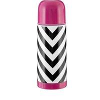 Orsina Stainless Steel Stripe 350ml Vacuum Flask, Leak-Proof Thermos Travel Flask For Hot & Cold Beverages