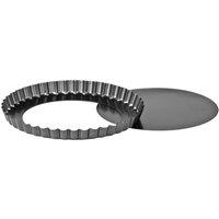 Orsina Small Fluted Fan Tin, Fluted Pan for Baking, Baking Sheet Tray for Cakes, Non Sticking tins sheet in Black