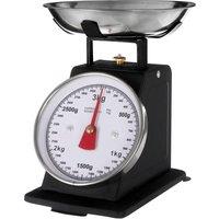 Orsina Retro Style 3Kg Matt Black Retro Kitchen Scale, Premium Kitchen Scale, Iron Steel Constructed Baking Scale