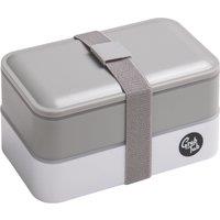 Orsina Organized Lunch Box, Leak Proof Tiffin Box, Portable Lunch Container, Comfortable Packed Lunch Box, Rectangular Containers in Grey