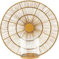 Orsina Wall Sconce, Modern Glass Candle Holder, Luxe Metal Art, Modern Wall Scone, Industrial Accent in Gold