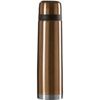 Orsina Stainless Steel Stripe 900ml Vacuum Flask, Leak-Proof Thermos Travel Flask For Hot & Cold Beverages in Gold