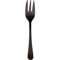 Orsina Modern Retro Set of 6 Cake Forks, Sleek Stainless Steel Dessert Forks with Matte Black Finish