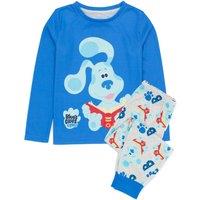 Blue's Clues & You! Boy's Long Sleeve Long Leg Pyjama Set | Blue | Official Merch | Size: 5-6 Years