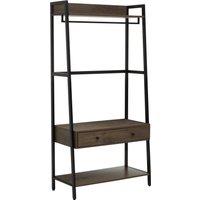 Orsina Sturdy & Durable Oak Storage Unit, Versatile Spacious Storage, Easily Maintained Tall Cupboard in Dark Brown