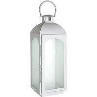 Orsina White Wash Large Mild Steel Lantern