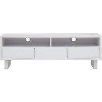 Orsina Contemporary White High Gloss Media Cabinet | Gloss Finish TV Cabinet For Livingroom | Functional TV Unit