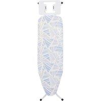 Orsina Powder Blue Abstract Ironing Board With Iron Rest & Stable Feet, Folding Ironing Board, Luxe Ironing Table