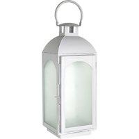 Orsina White Wash Small Mild Steel Lantern