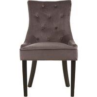 Orsina Grey Velvet Chair, Enchanting Sleep Chair, Easy to Assemble Borg Chair, Comfy Dining Chair