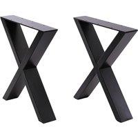 2Pcs X-Shaped Metal Furniture Replacement Legs