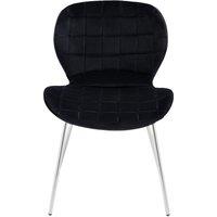 Orsina Warton Velvet Dining Chair in Black