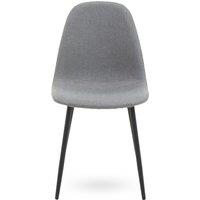 Orsina Modern Design Mink Fabric Dining Chair, Contemporary Modern Dining Chair, Comfortable Sturdy Modern Chair in Grey