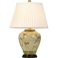 Netlighting Arum 1 Light Table Lamp Brass E27 in Yellow