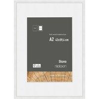 nielsen Skava A2 Wooden Picture Frame With A3 Mount & Glass Front in White