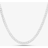 T.H.Baker Men's Sterling Silver 22 Inch Diamond-Cut Curb Chain 8.13.1916 | Size: 22 inches