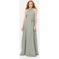 Anaya with Love Women's Halter Neck Maxi Dress in Green | Size: 14