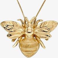 T.H.Baker Women's 9ct Yellow Gold Bumblebee Necklace GP2151 GN141 | Size: Adjustable