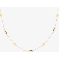 T.H.Baker Women's 9ct Yellow Gold Marquise Teardrop Chain Necklace CN172-17