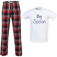 60 SECOND MAKEOVER Men's Big Spoon Pyjama Set in Red | Size: Medium