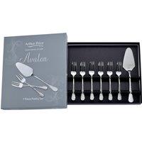 Arthur Price 'Avalon' Stainless Steel Gift Boxed Cutlery 7 Piece Pastry Serving Set in Silver