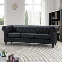 Artemis Home Richland 3 Seat Sofa in Black