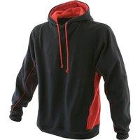 Finden & Hales Men's Pull Over Hooded Sweatshirt Hoodie in Black | Size: Large