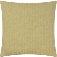 Yard Hush Stitched 100% Cotton Cushion in Light Green | Size: 45 cm x 45 cm
