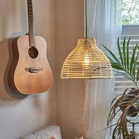 ValueLights Lobster Natural Pair of Cream Ceiling Pendant Shades