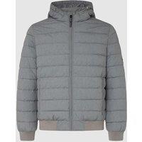 Pepe Jeans Men's Tomek Padded Full Zip Hooded Jacket Grey | Size: Large