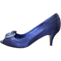 Lunar Women's Ripley Satin Court Shoes in Navy | Size: 4
