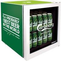 Husky Mini Fridge Carlsberg Design in White