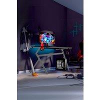 Neo Ergonomic Computer Gaming Office Desk with Headphone Hook in Grey