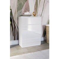 Home Discount Vida Designs Glinton 'HIGH GLOSS 4 Drawer Chest of Drawers' Storage Bedroom Furniture in White