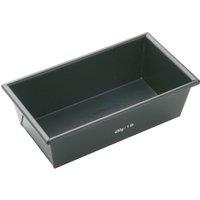 MasterClass Non-Stick Rectangular Box-Sided Loaf Tin, 1lb, Carbon Steel in Grey