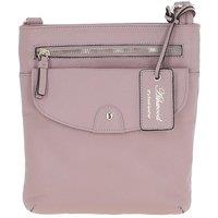 Ashwood Leather Women's 'Five CB' Real Leather Cross Body Bag in Light Pink