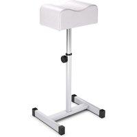 Costway Pedicure Manicure Footrest Adjustable Seat Height Nail Foot Stand with Soft Cushion in White