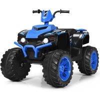 Costway 12V Electric Ride On ATV Quad Bike Car Battery Powered Toy Car in Blue