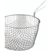 KitchenCraft Extra Deep Chip Basket for 20cm (8") Pan, Tagged in Mid Grey
