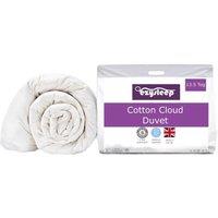 Ezysleep 13.5 Tog Feels Like Down Cotton Cloud Duvet in White | Size: Super King