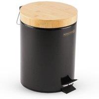 Royalford 3L/5L Pedal Bin Home Office Kitchen Bathroom Toilet Rubbish Waste Bin in Black | Size: 5L