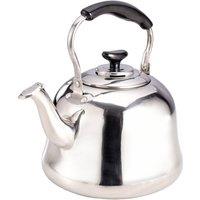 Royalford 4L Stainless Steel Tea Kettle for Camping Stove Top Portable Teapot in Silver