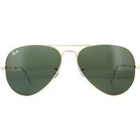 Ray-Ban Aviator Gold Green Sunglasses
