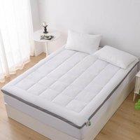 Glamhaus Gel Memory Foam Mattress Topper - Oeko Tex 100 & Silvadur - King in White
