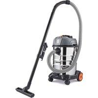 Geepas Wet Dry Vacuum 30L 1400W 19KPa HEPA 3-in-1 Blower Function in Silver