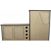 Monstershop MDF Camper Van Kitchen Unit in Brown